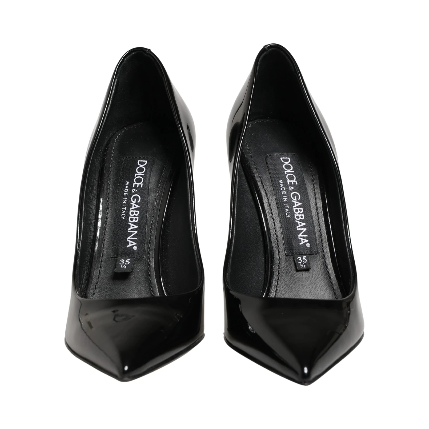 Black Calf Leather Stiletto Heels Pumps Shoes