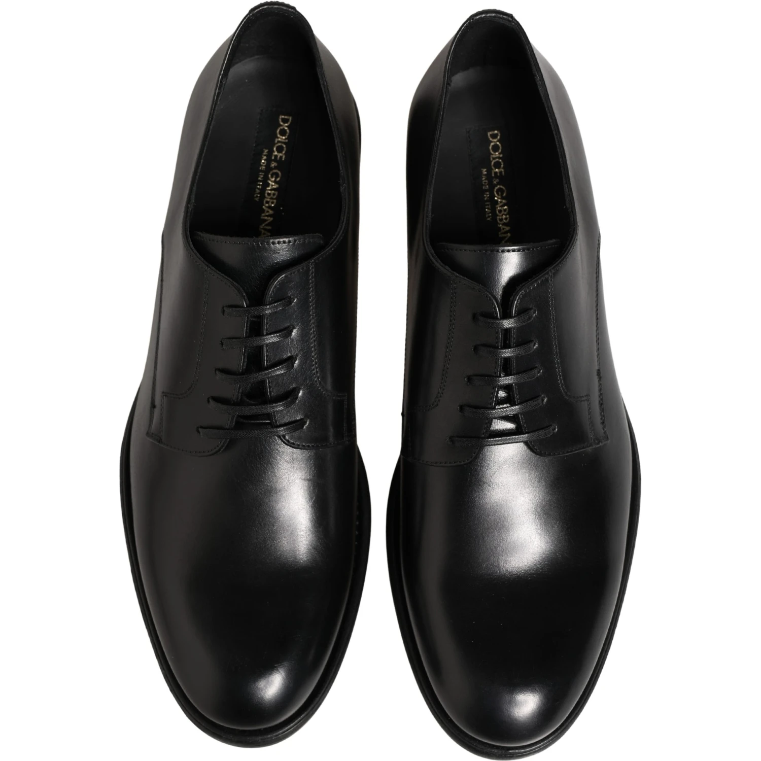 Black Calfskin Leather Derby Men Dress Shoes