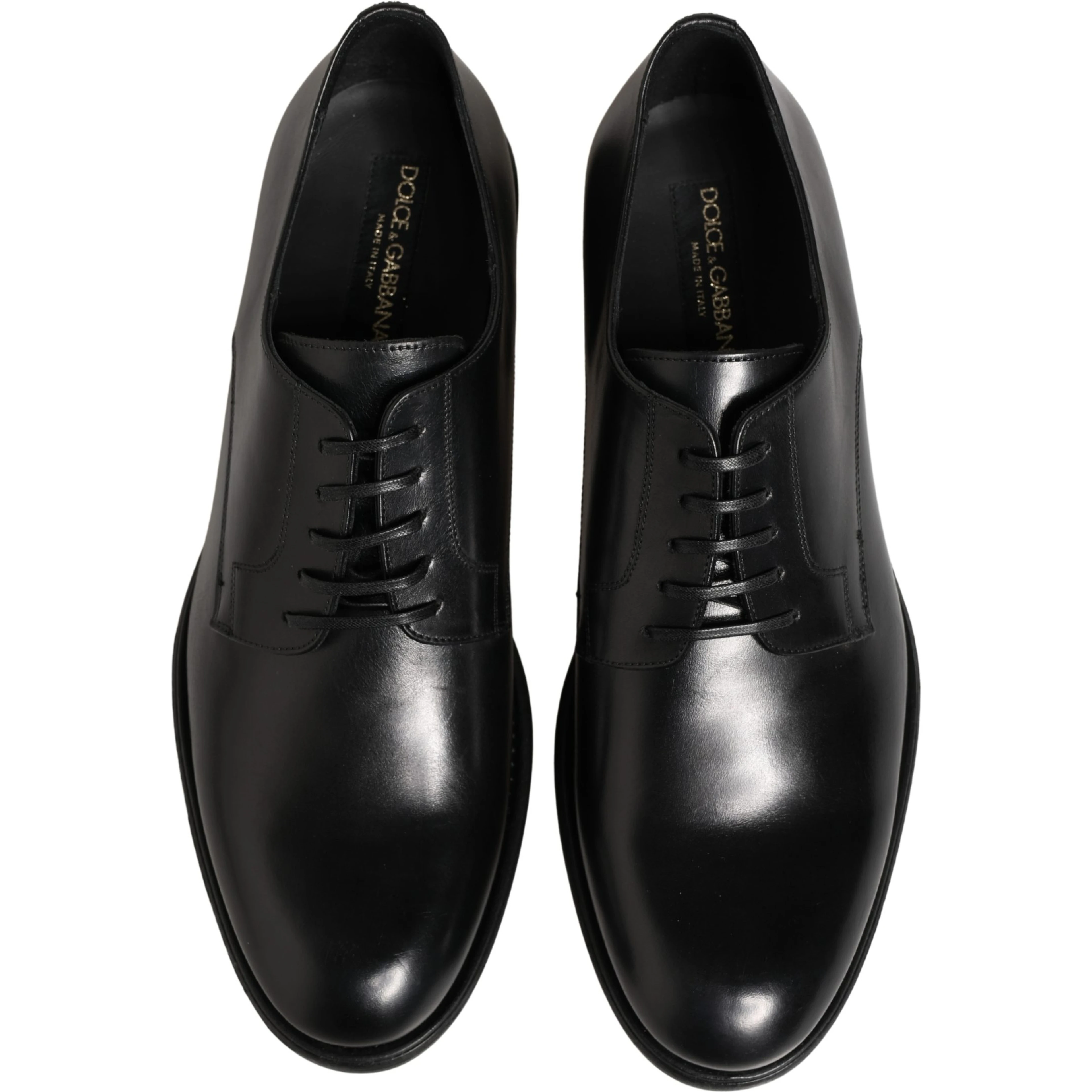 Black Calfskin Leather Derby Men Dress Shoes