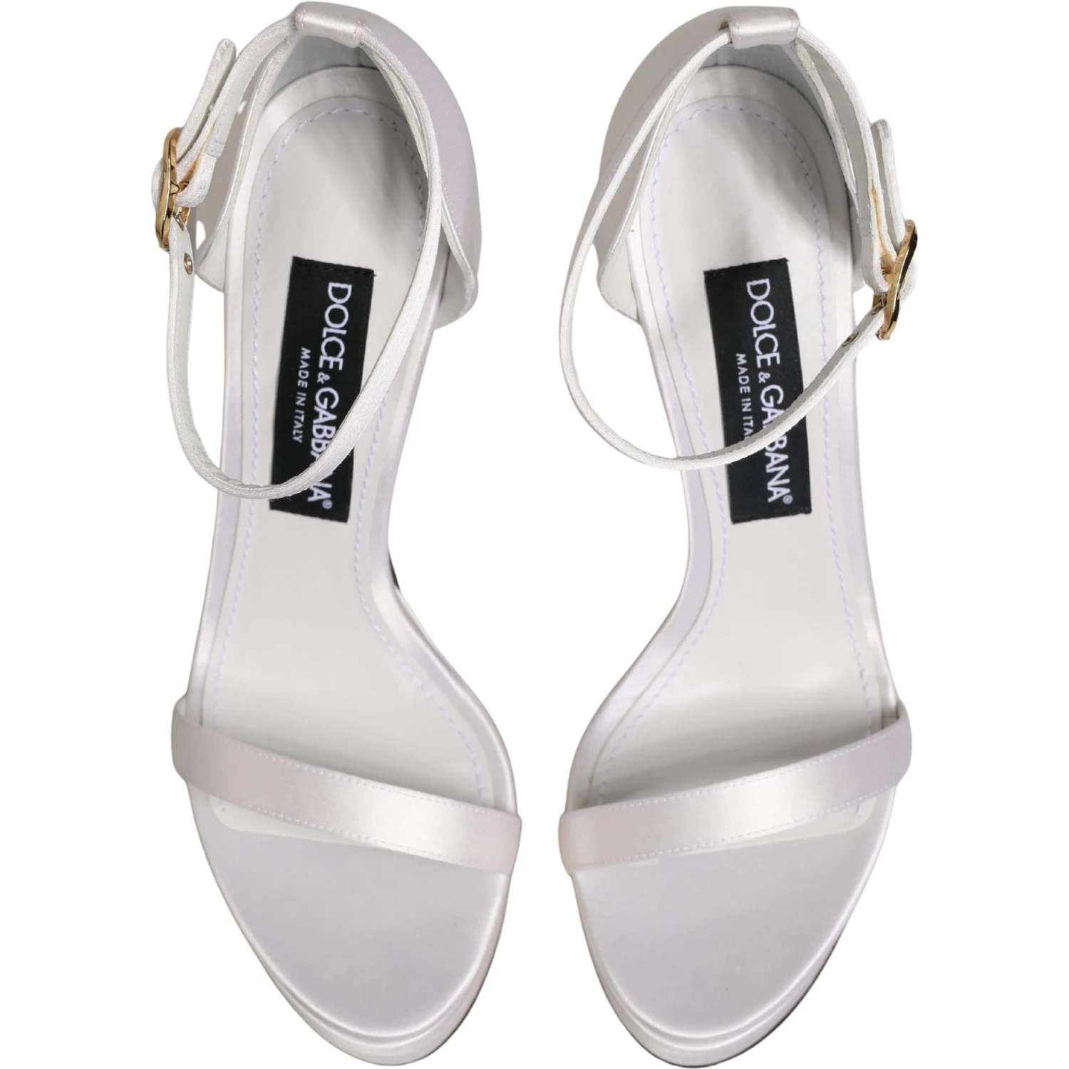 White Platform Ankle Strap Sandals Shoes