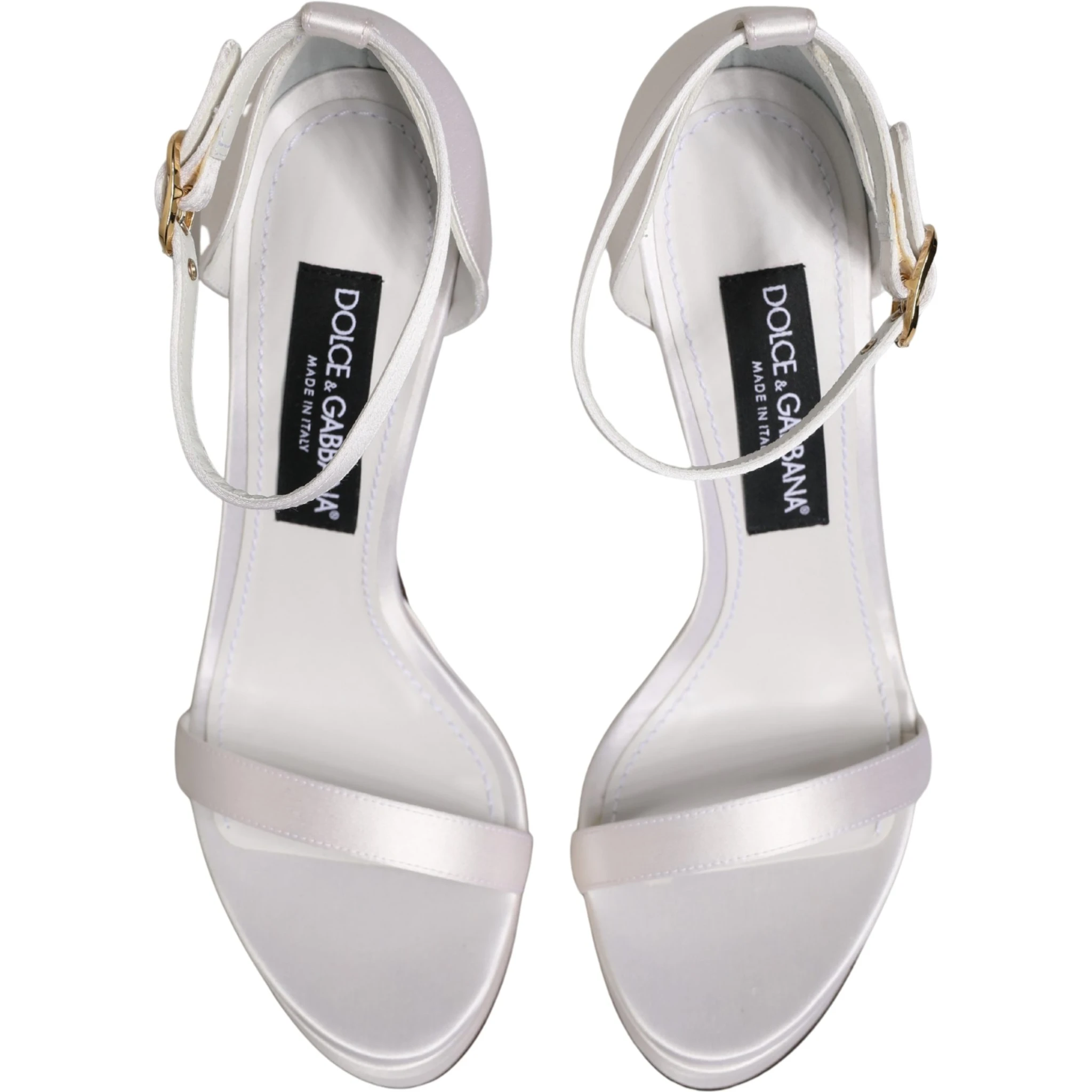 White Platform Ankle Strap Sandals Shoes