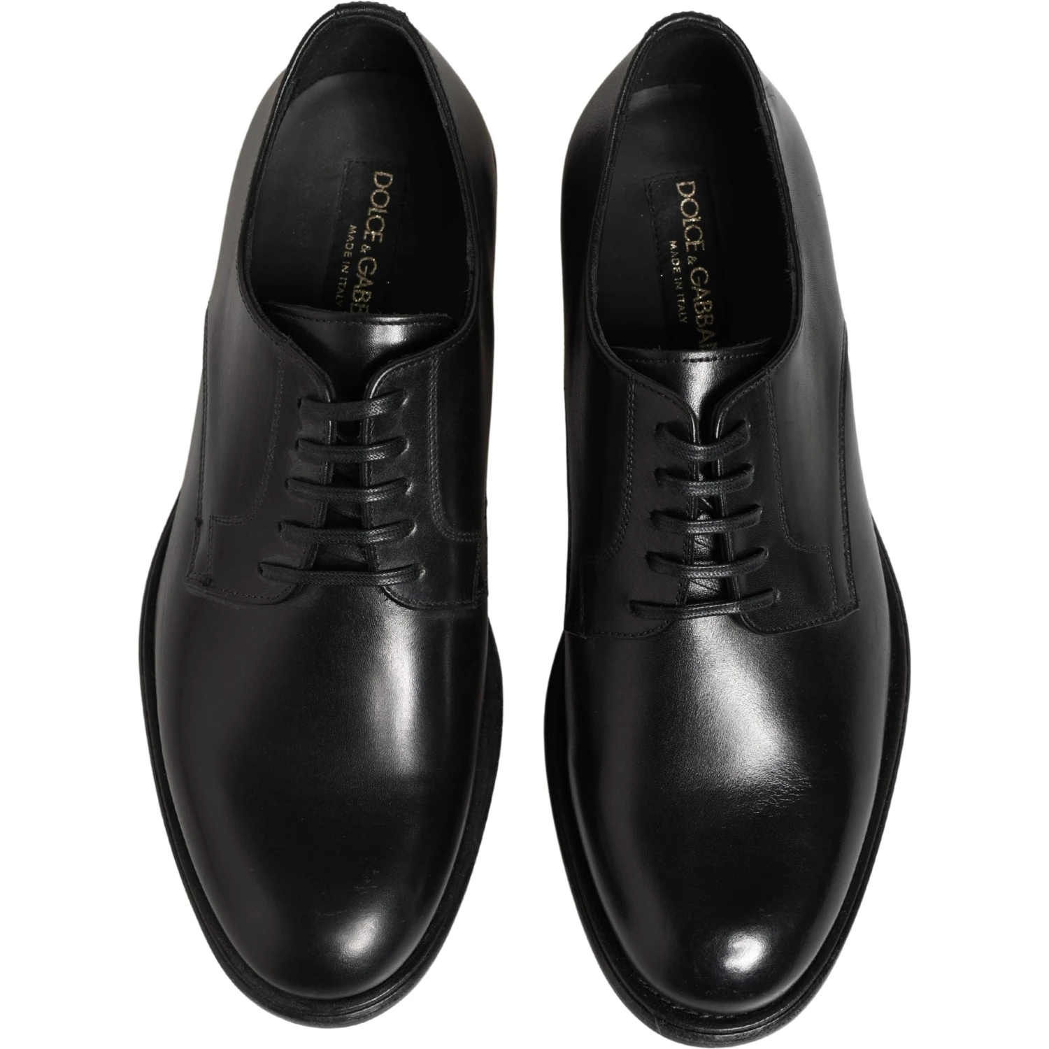 Black Calfskin Leather Derby Men Dress Shoes