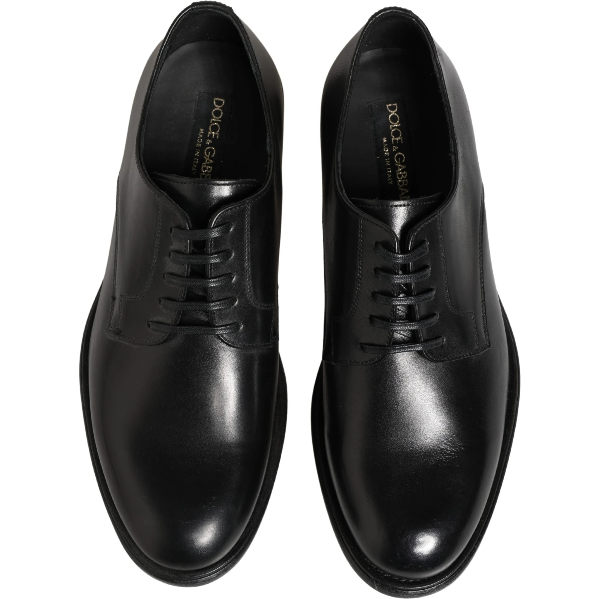 Black Calfskin Leather Derby Men Dress Shoes