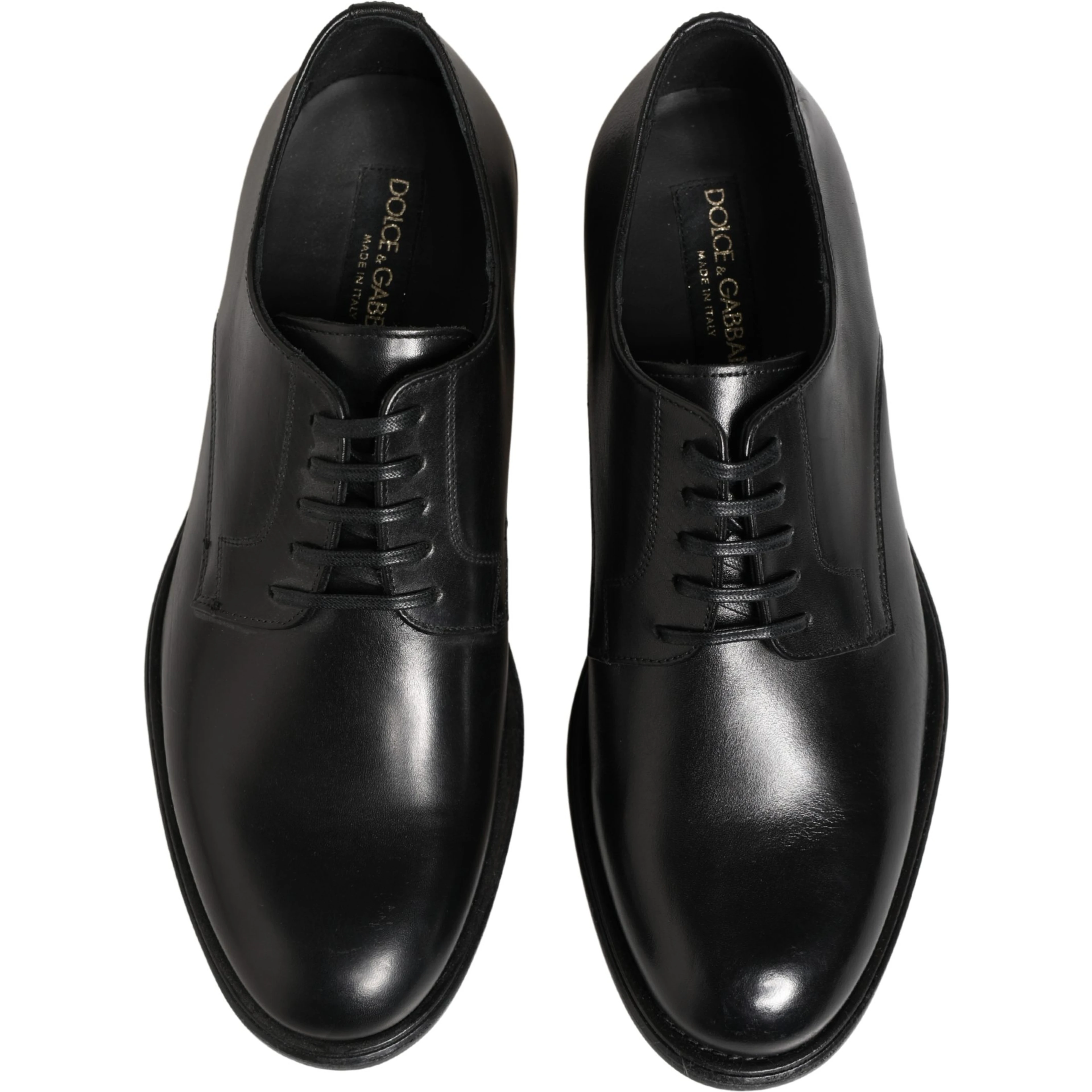 Black Calfskin Leather Derby Men Dress Shoes