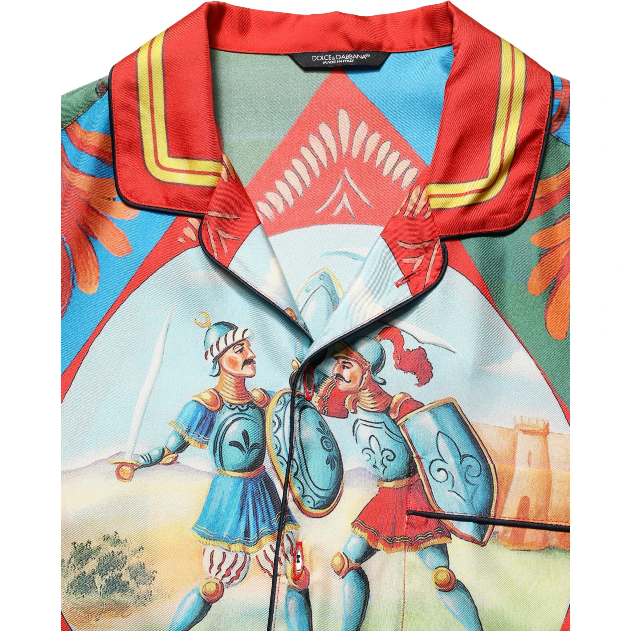 Multicolor Printed Long Sleeve Button Down Shirt Top