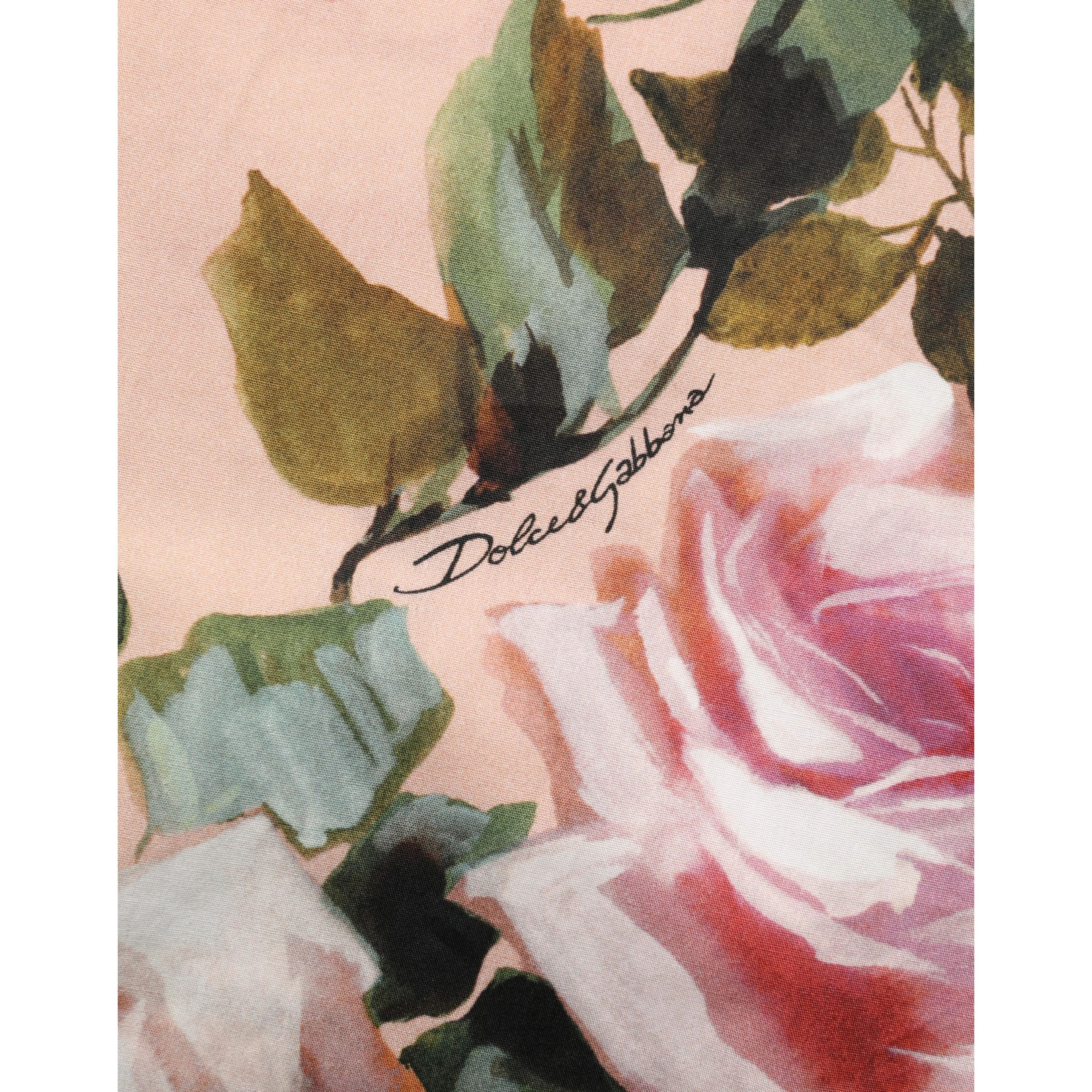 Pink Floral Cotton Button Front Shirt Top