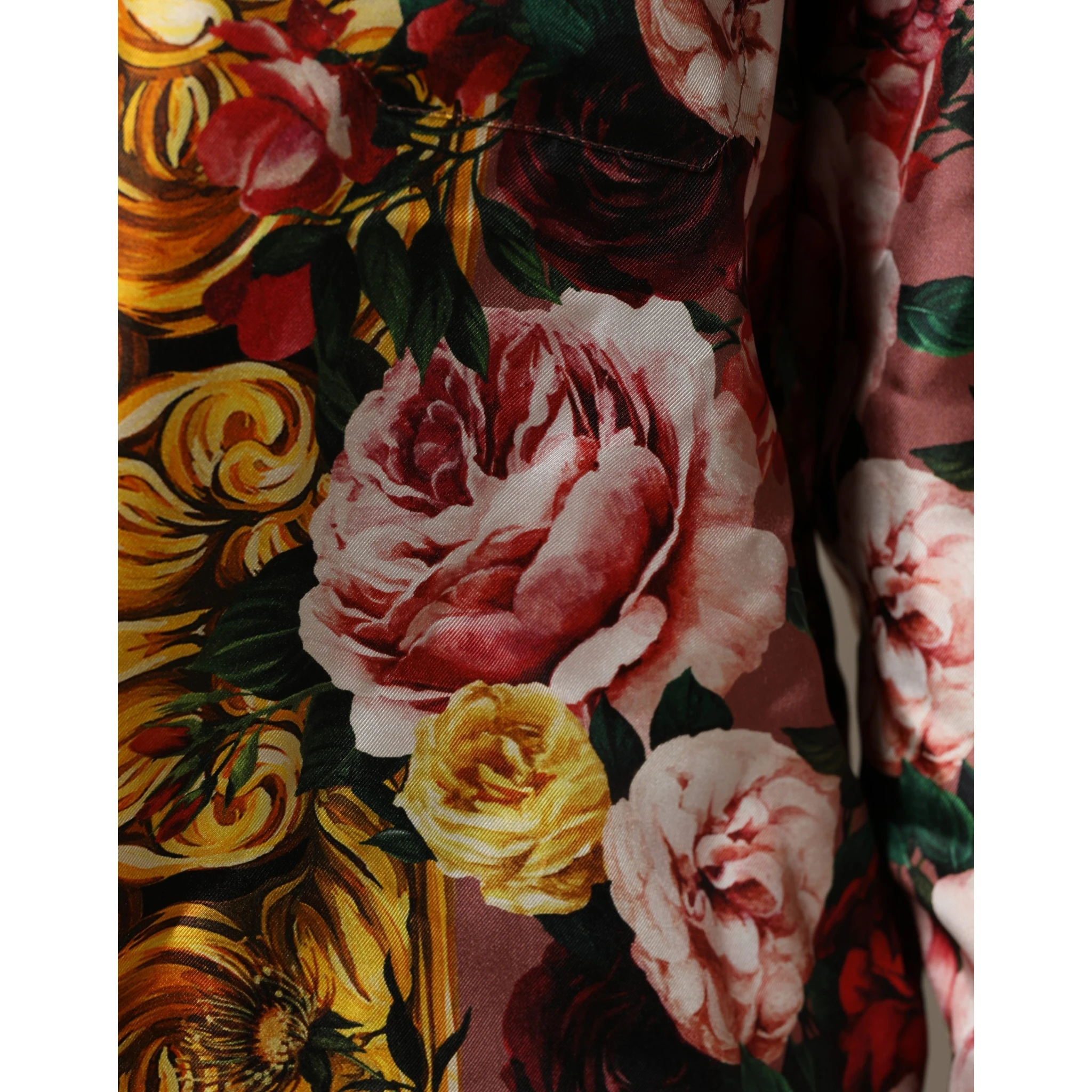 Multicolor Floral Long Sleeves Button Down Shirt Top