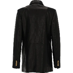 LEATHER BLAZER