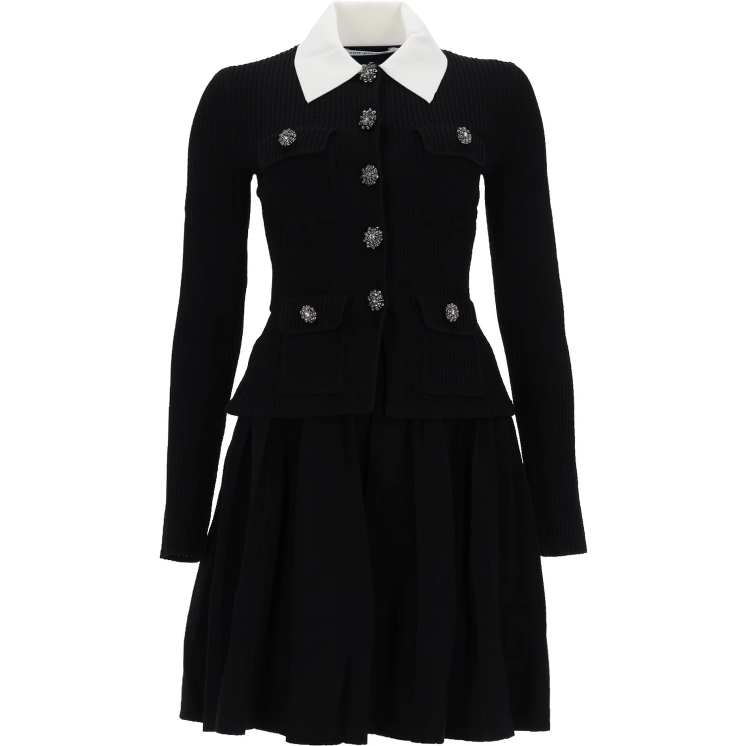 MINI DRESS WITH CONTRASTING COLLAR