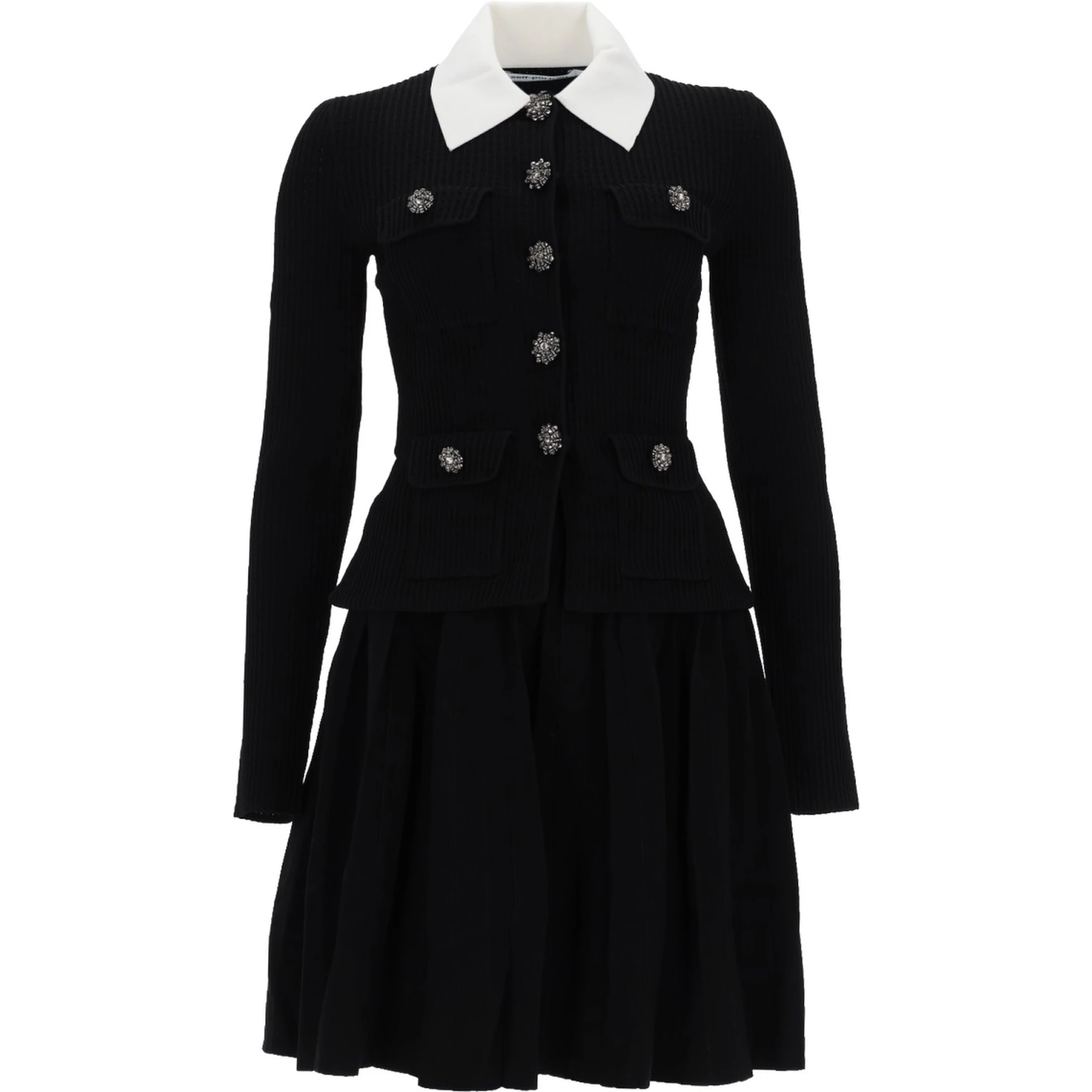 MINI DRESS WITH CONTRASTING COLLAR