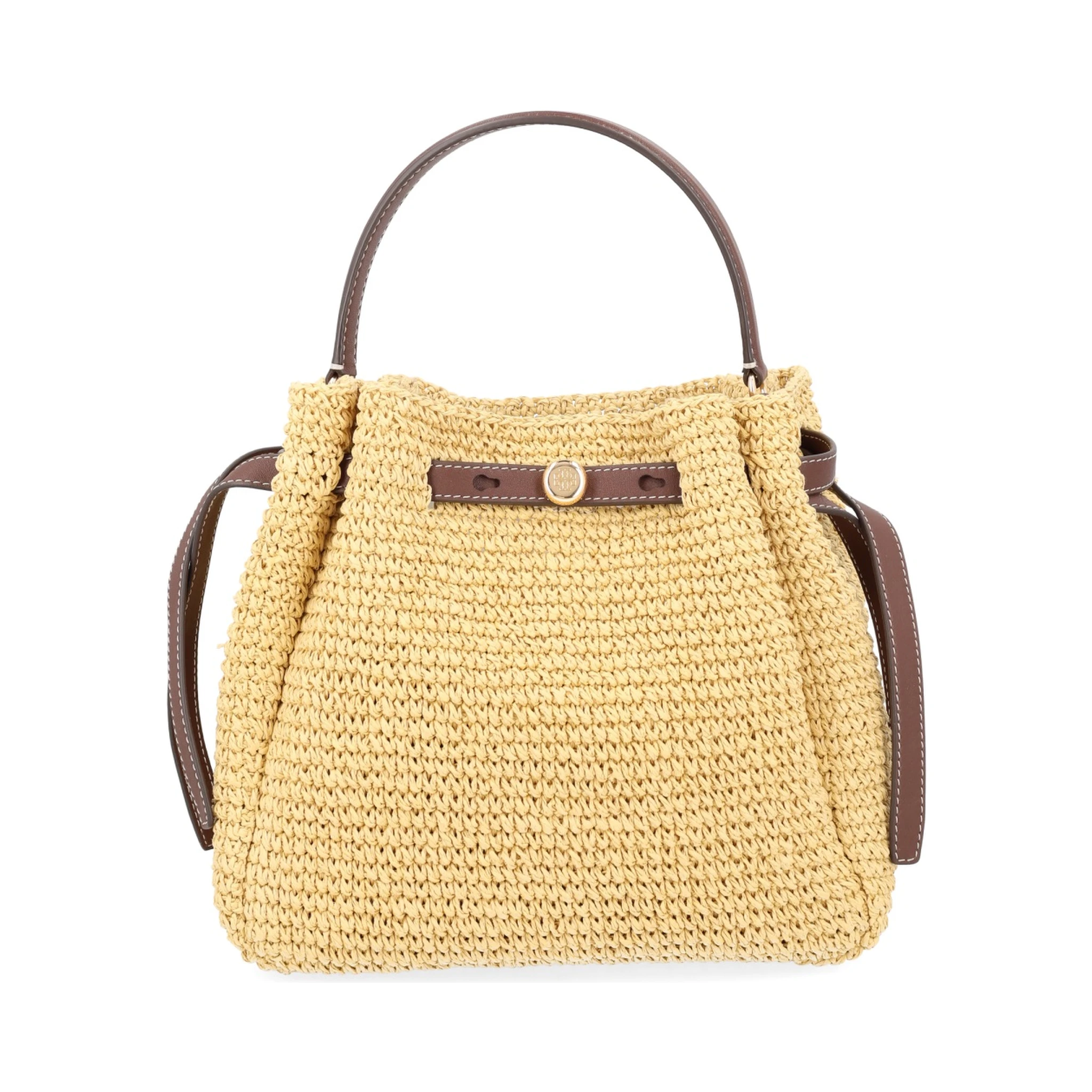 BORSA "ROMY" A SECCHIELLO IN PAGLIA