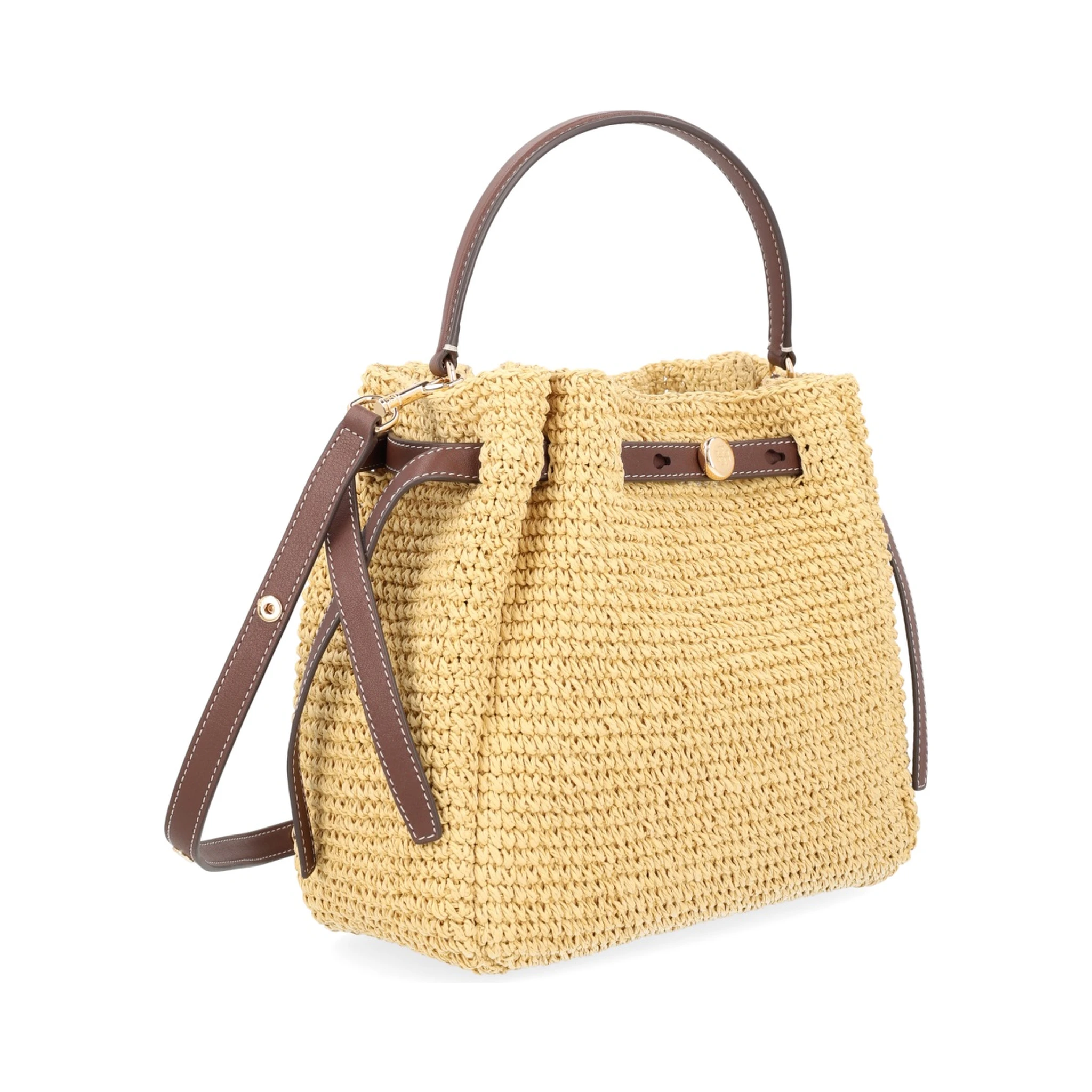 BORSA "ROMY" A SECCHIELLO IN PAGLIA