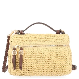 BORSA IN RAFIA CON TRACOLLA