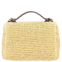 BORSA IN RAFIA CON TRACOLLA