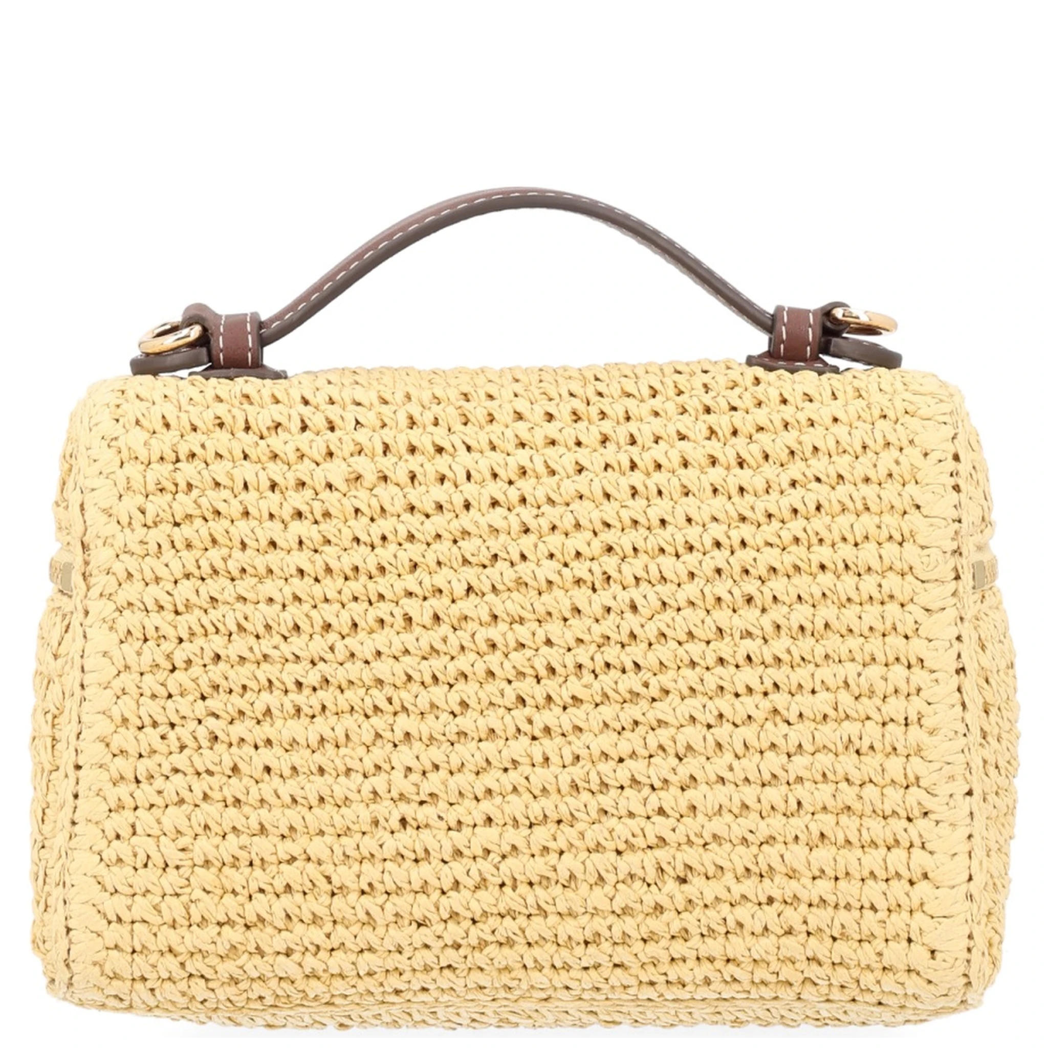 BORSA IN RAFIA CON TRACOLLA