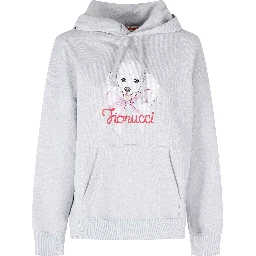 POODLE LOGO PRINT RELAXED HOODIE