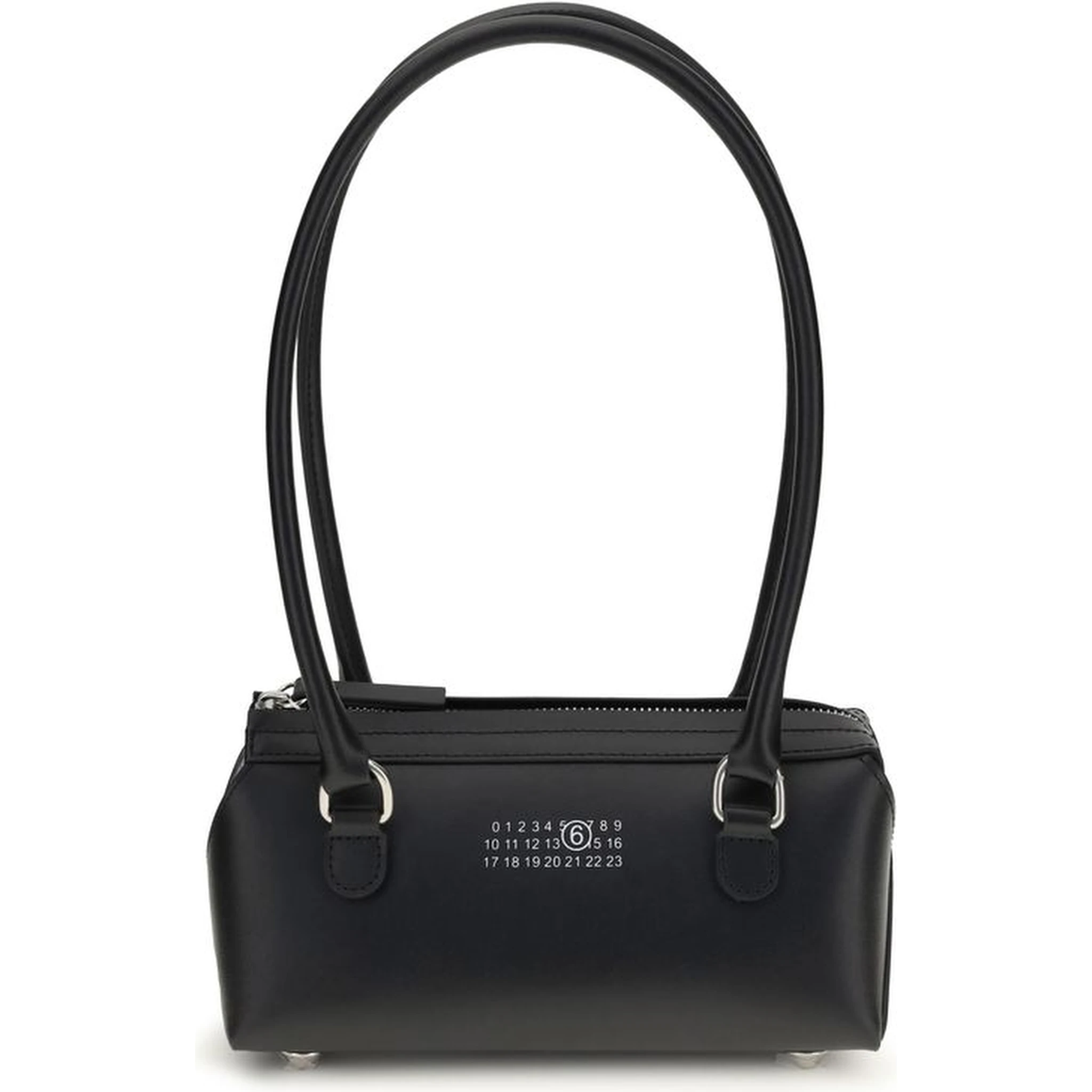 حقيبة كتف بوس توروس من جلد العجل الأسود