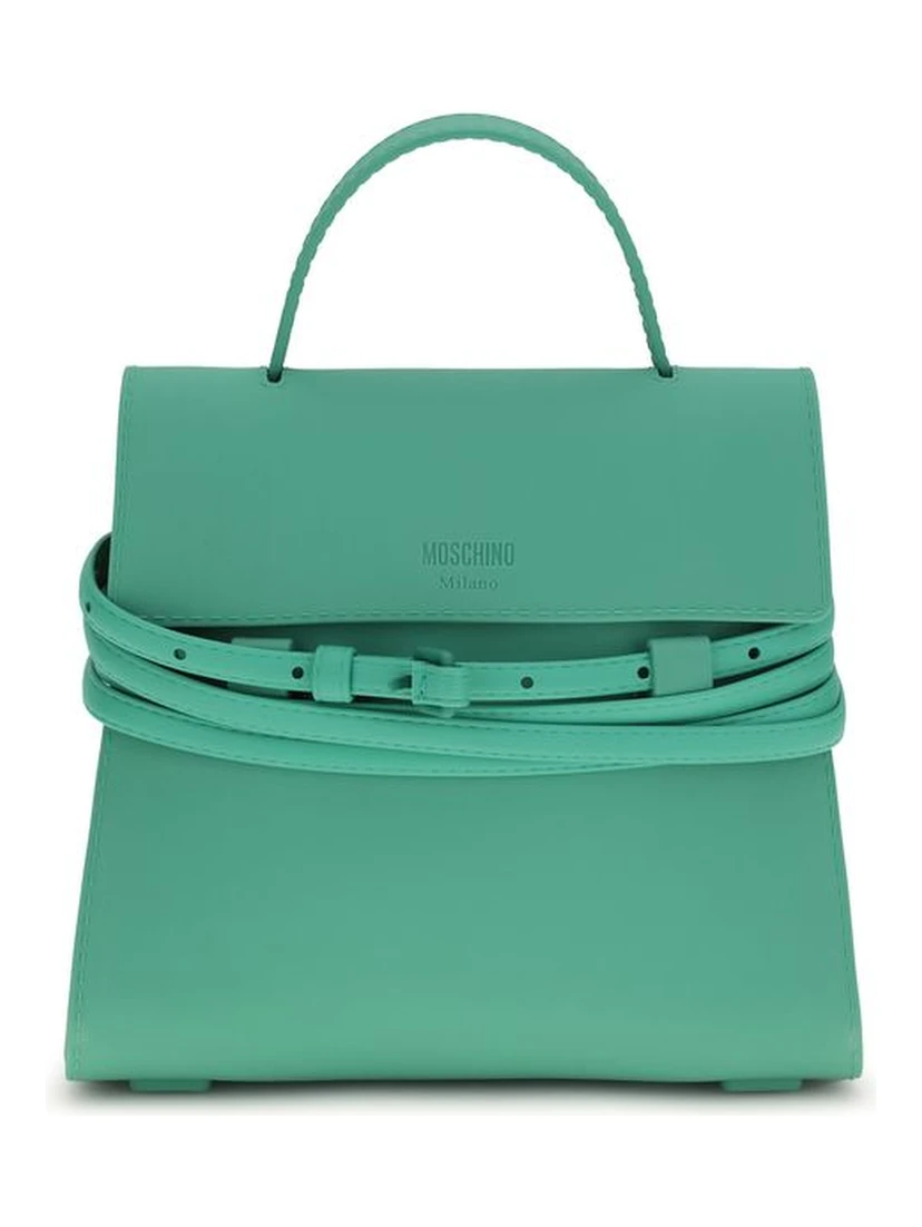 Bicolor Synthetic Handbag