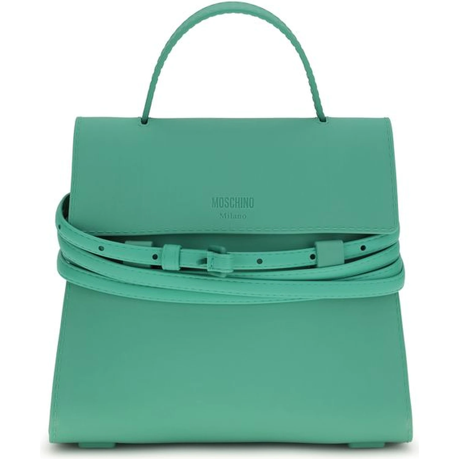 Bicolor Synthetic Handbag