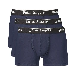Blue Cotton Men's Boxer