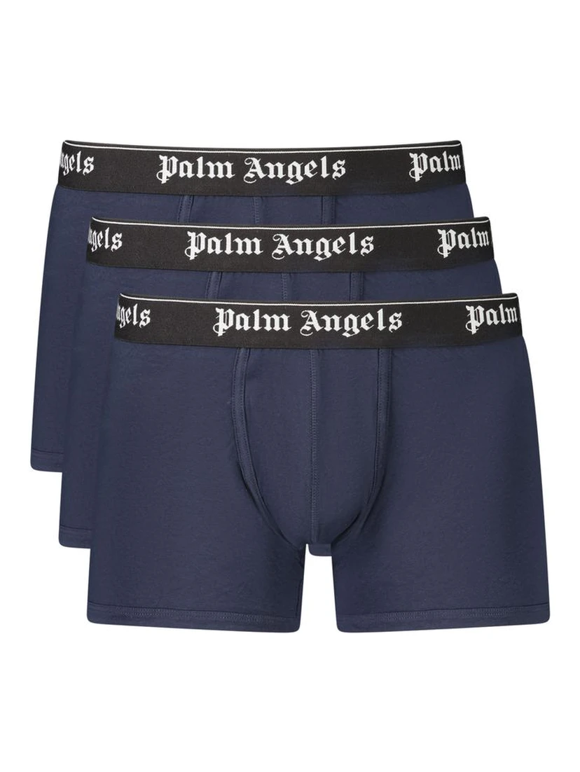 Blue Cotton Men's Boxer