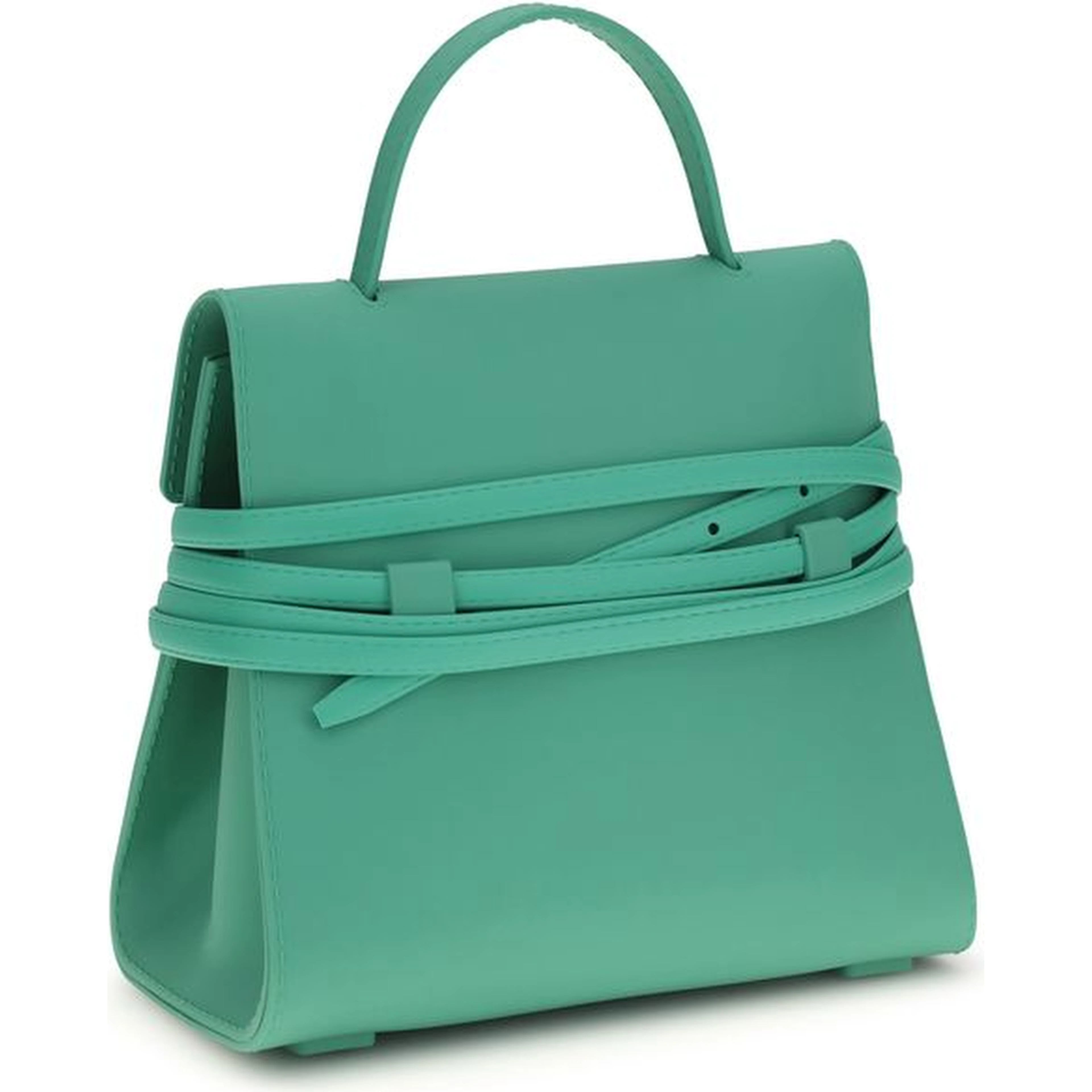 Bicolor Synthetic Handbag