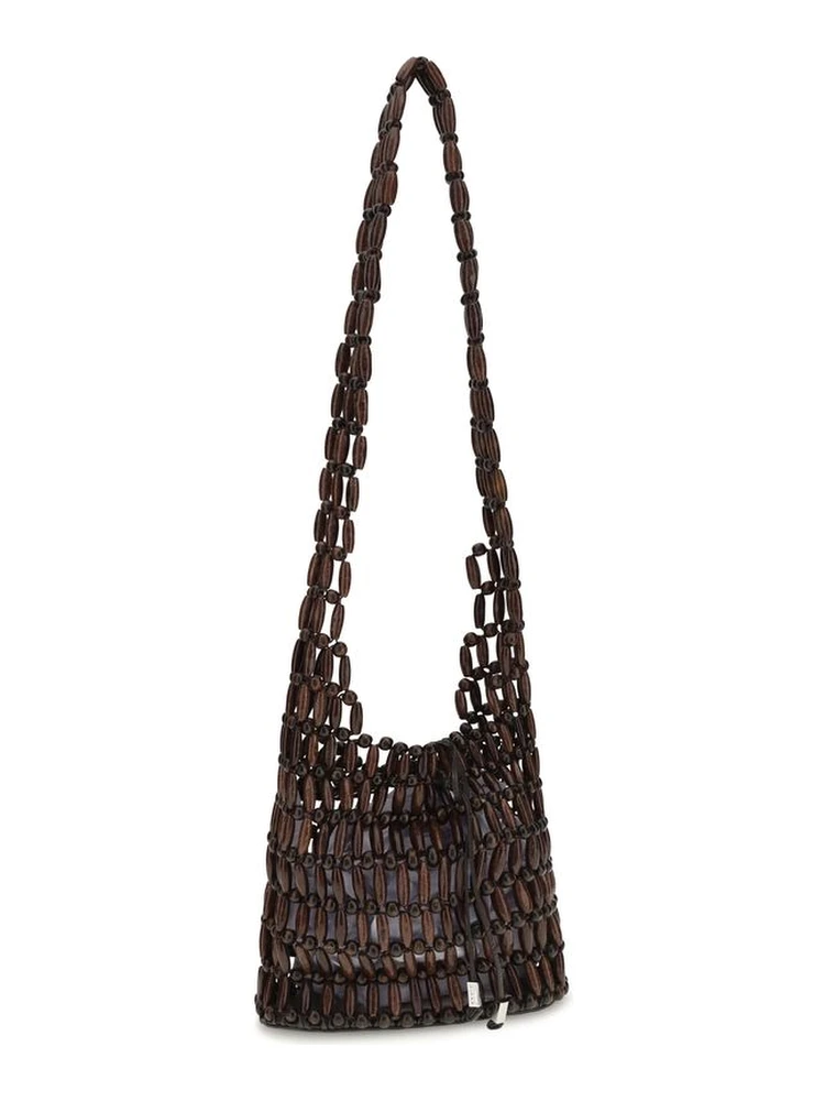 Brown Wood Shoulder Bag alternative