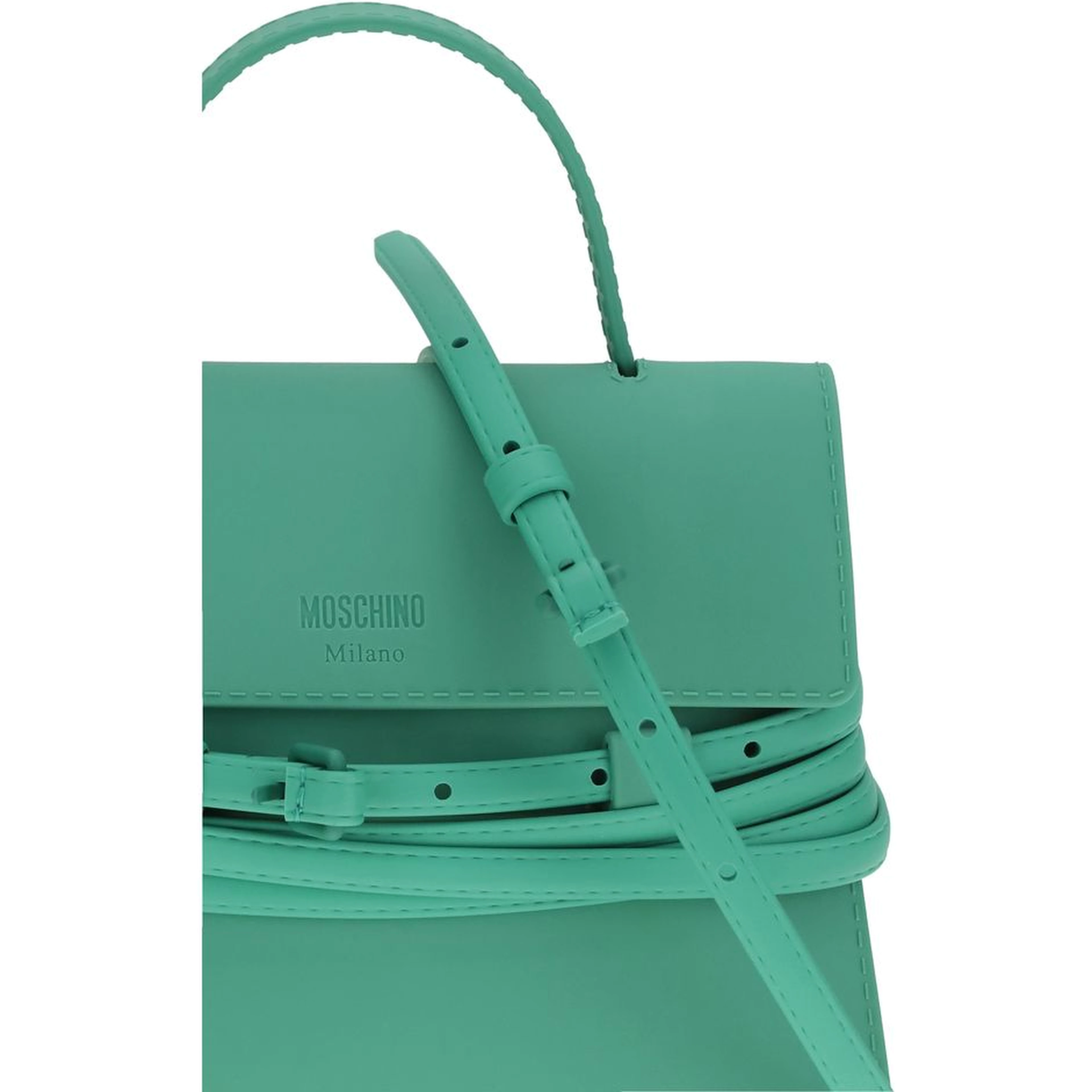 Bicolor Synthetic Handbag