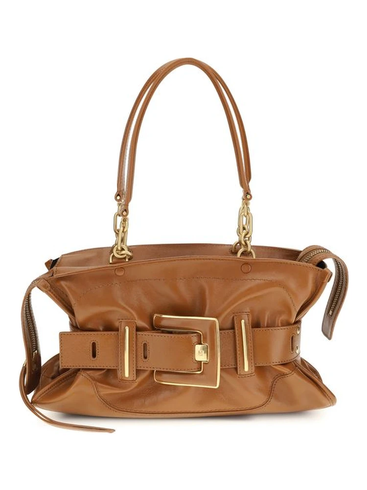 Brown Calf Leather Bos Taurus Handbag