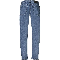 Blue Cotton Men's Jeans