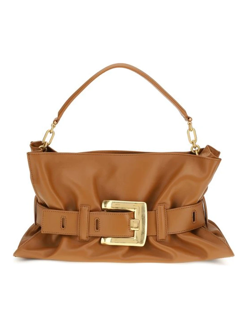 Brown Calf Leather Bos Taurus Handbag