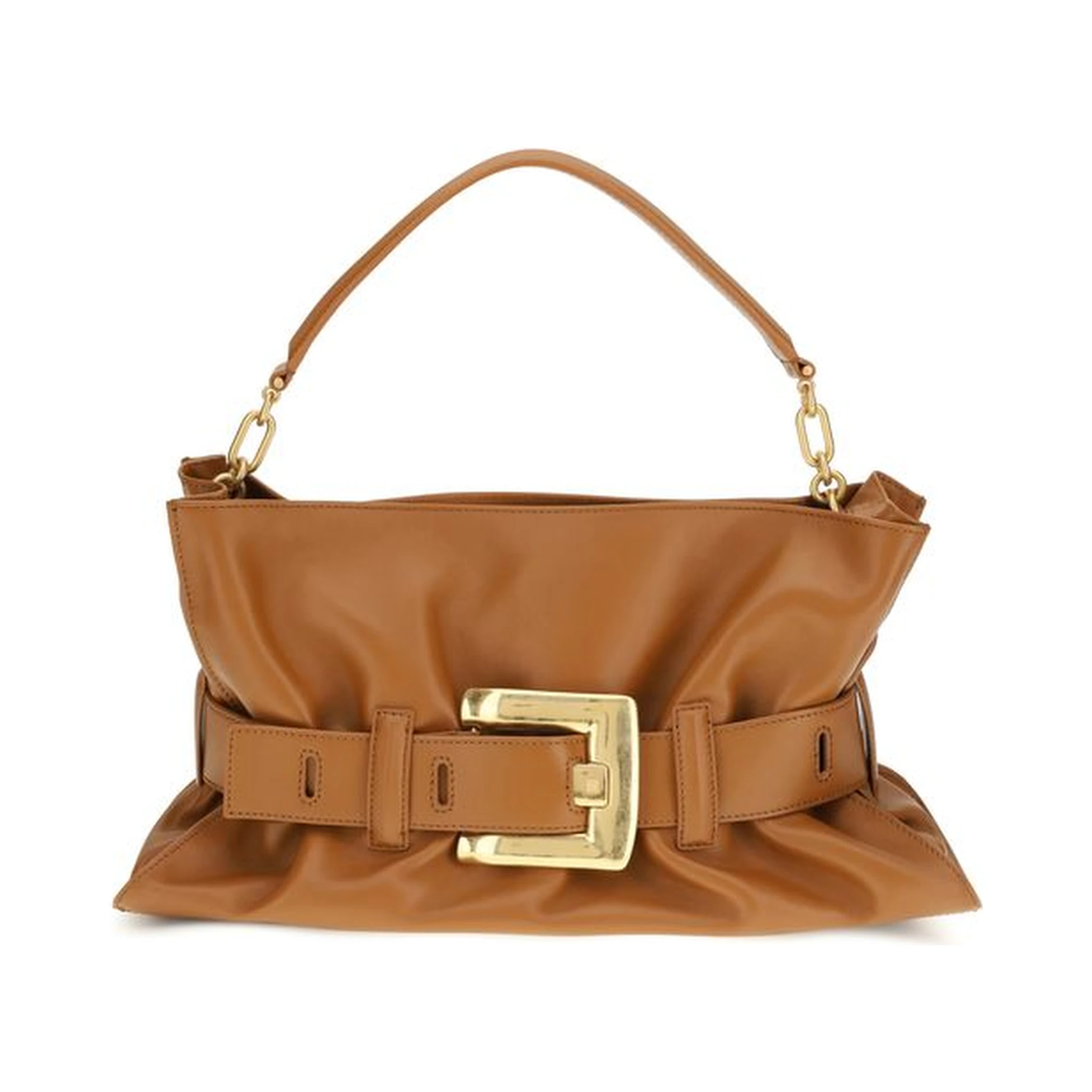 Brown Calf Leather Bos Taurus Handbag