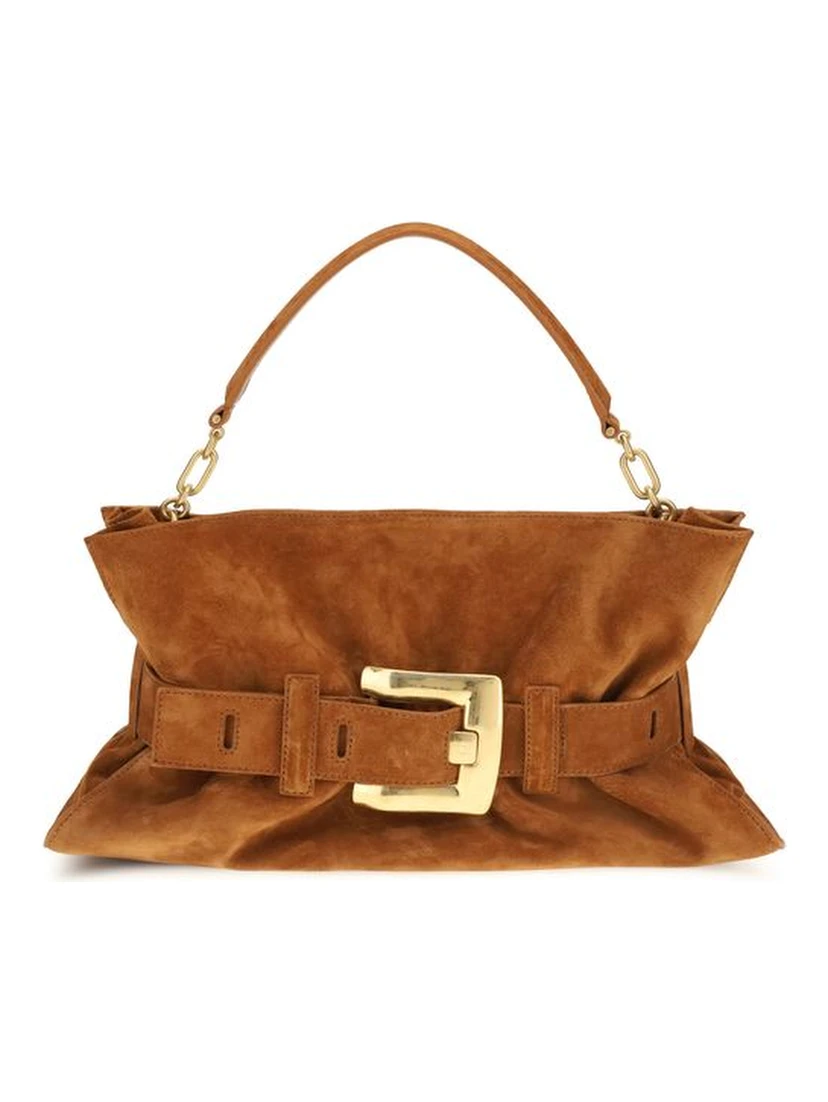 Brown Calf Leather Bos Taurus Handbag
