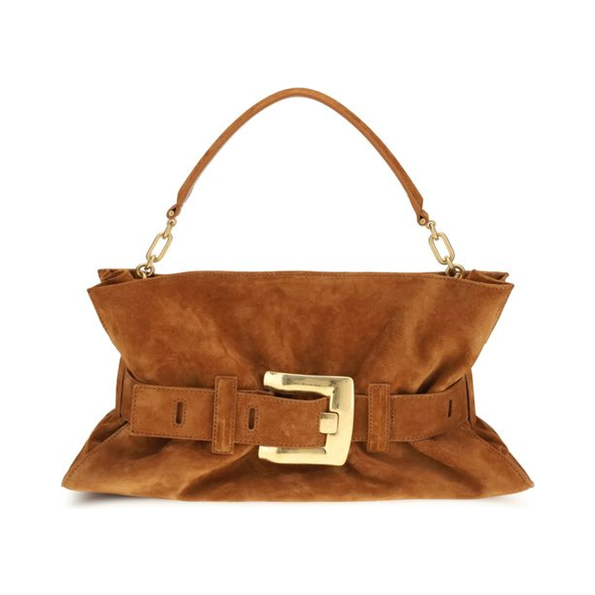 Brown Calf Leather Bos Taurus Handbag