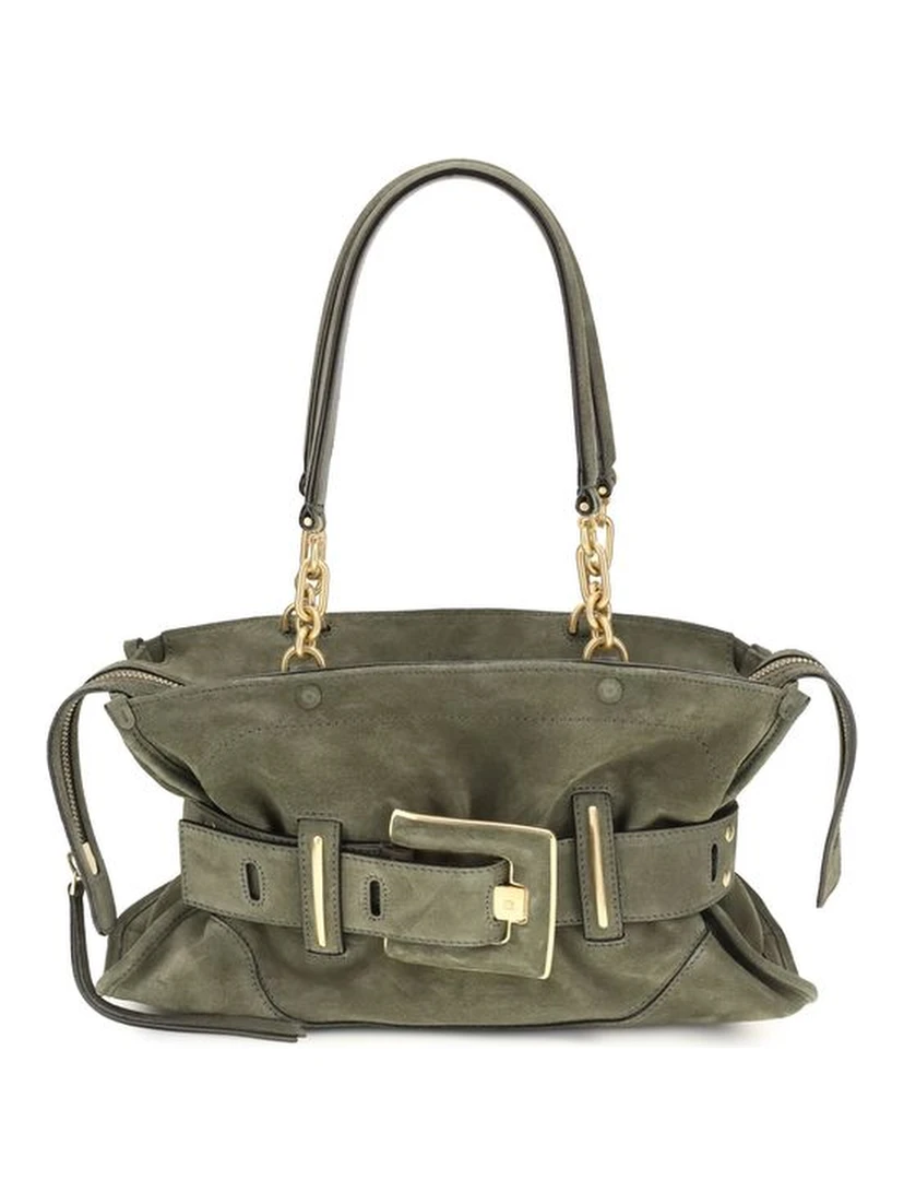 Bicolor Calf Leather Bos Taurus Handbag