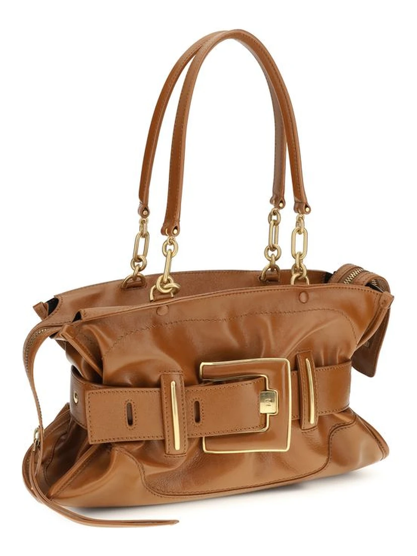 Brown Calf Leather Bos Taurus Handbag