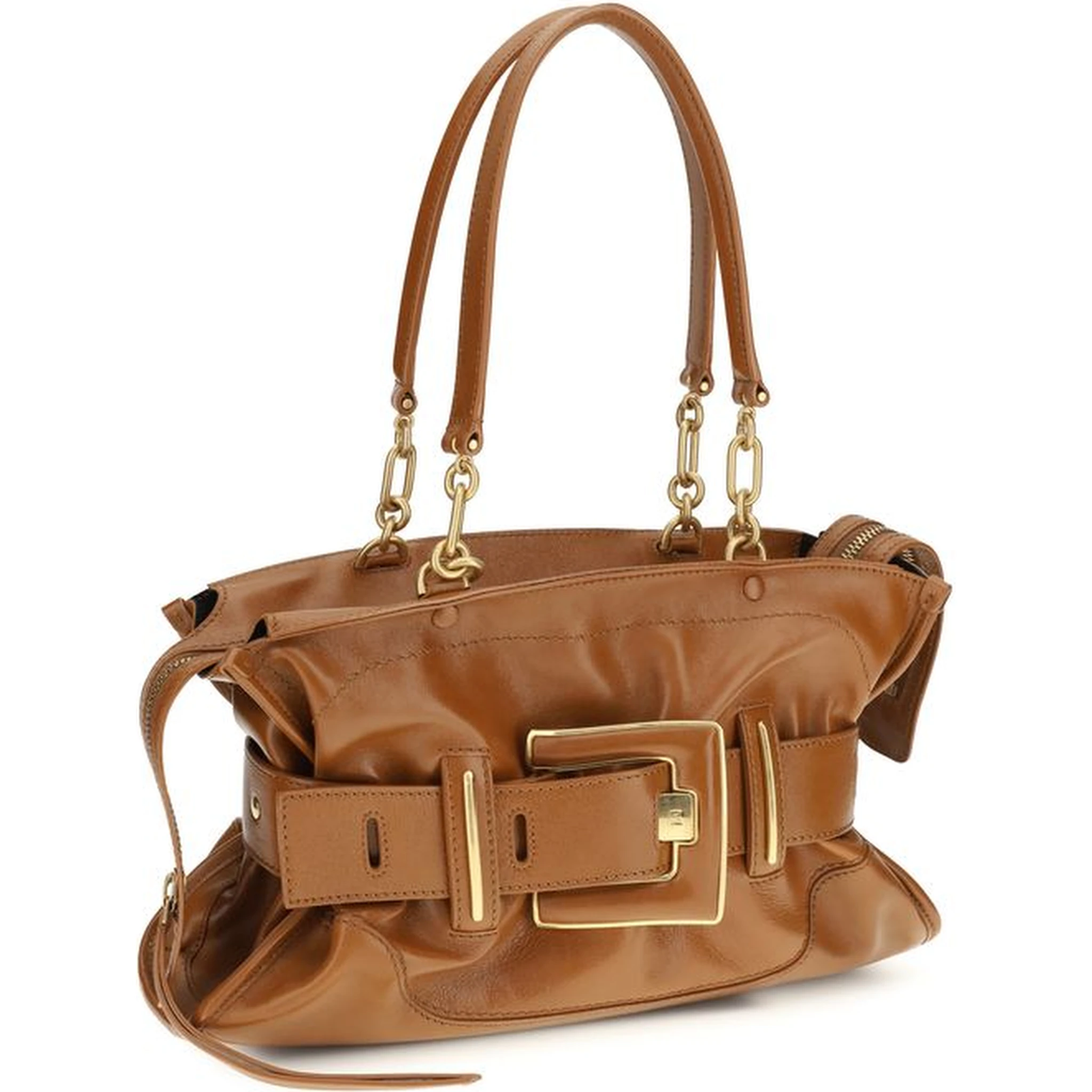 Brown Calf Leather Bos Taurus Handbag