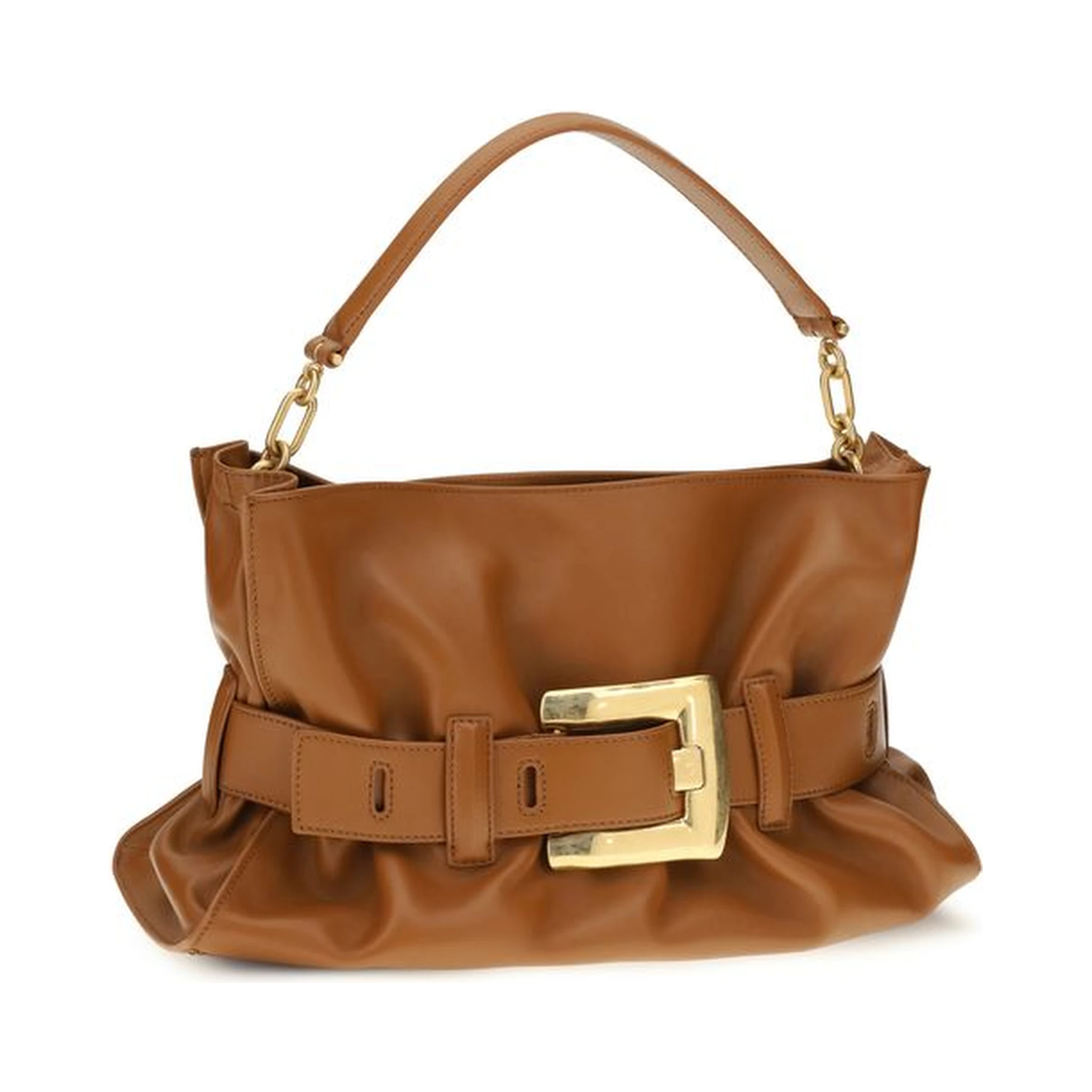 Brown Calf Leather Bos Taurus Handbag