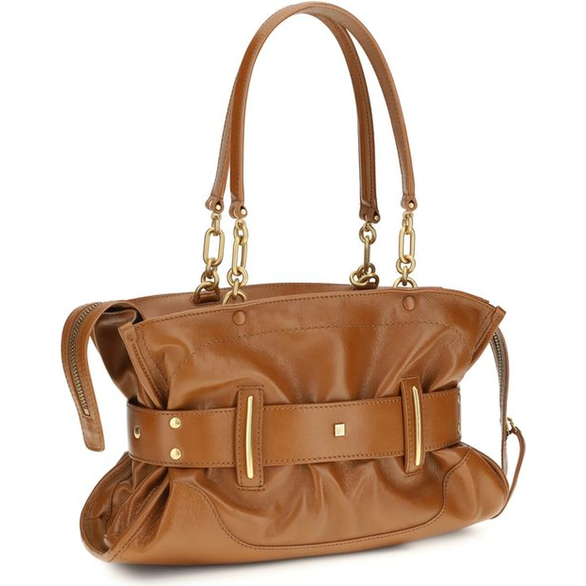 Brown Calf Leather Bos Taurus Handbag