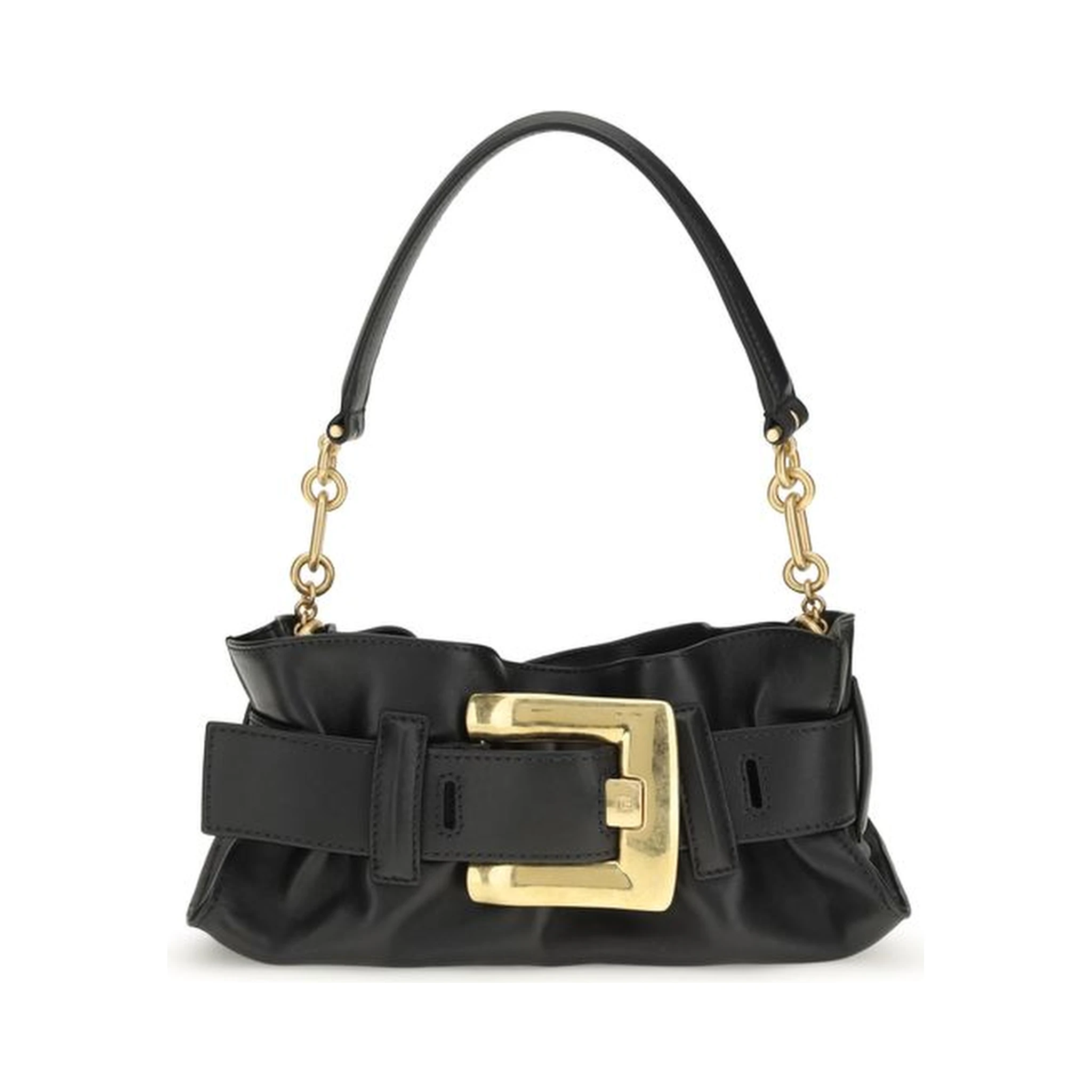 Black Calf Leather Bos Taurus Shoulder Bag
