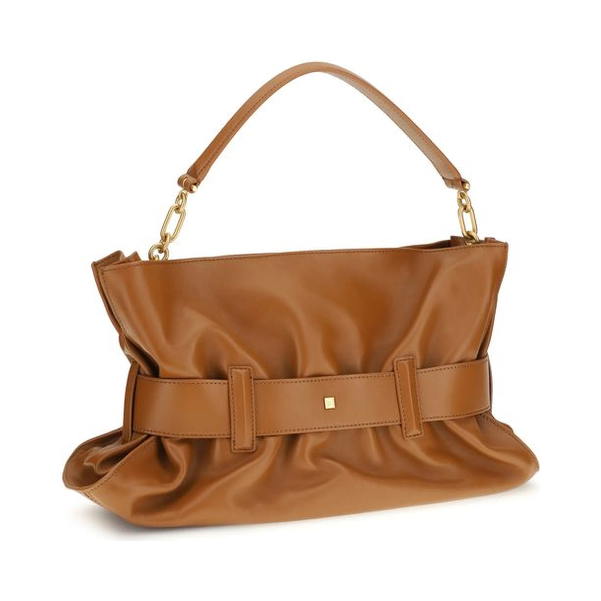 Brown Calf Leather Bos Taurus Handbag