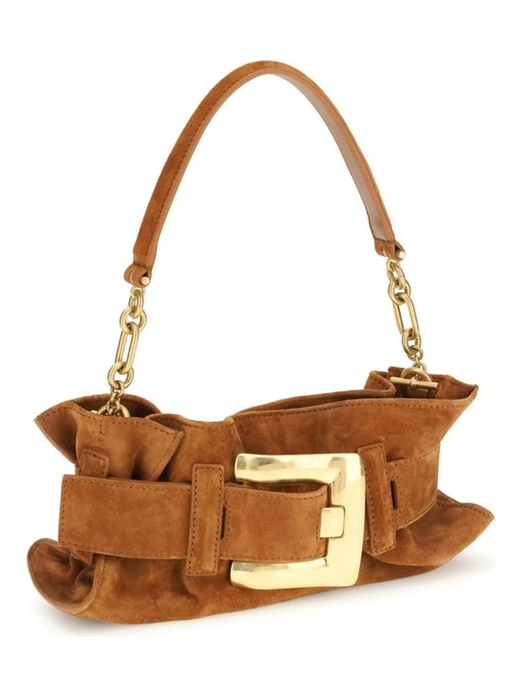 Beige Calf Leather Bos Taurus Shoulder Bag alternative