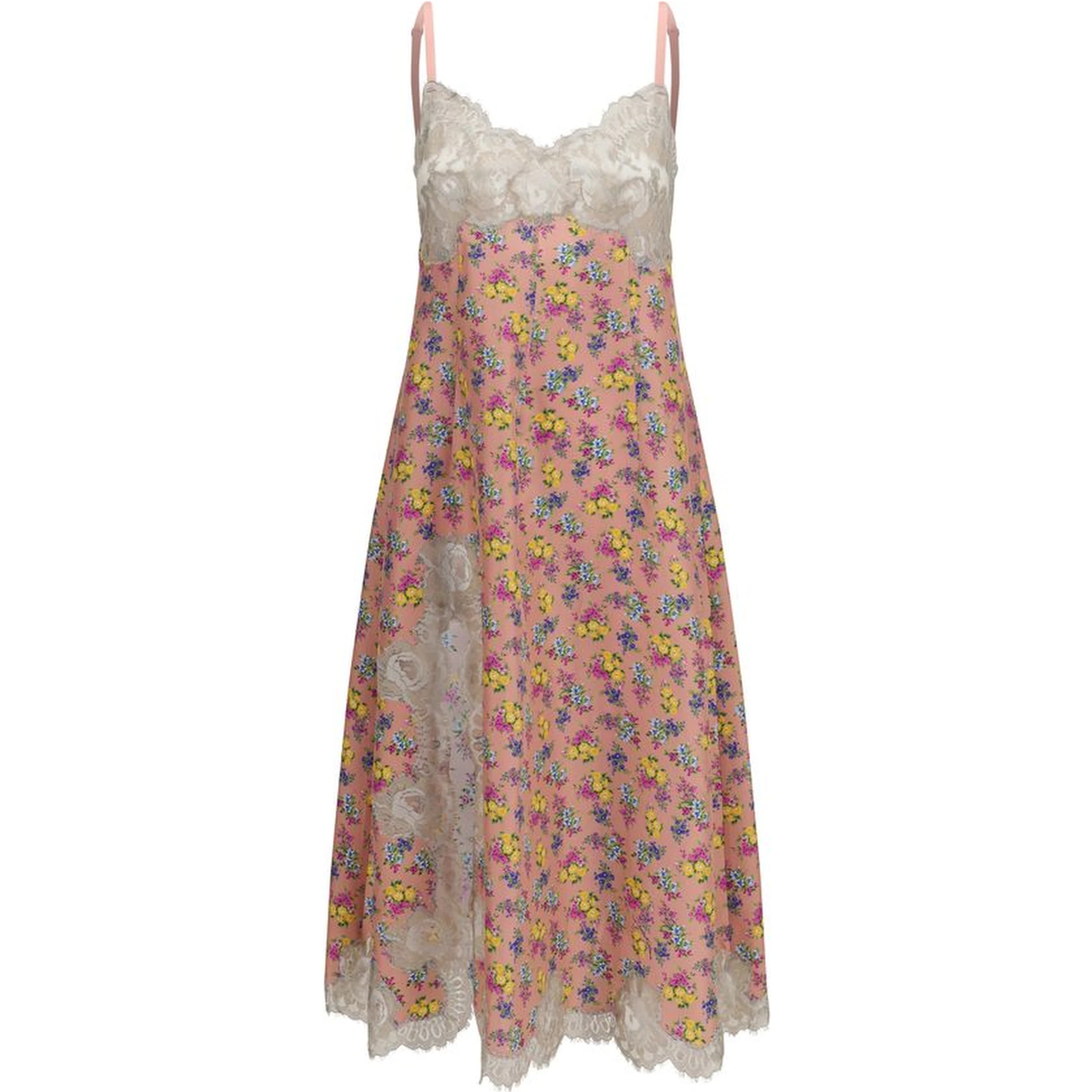 Multicolor Silk Casual Dress