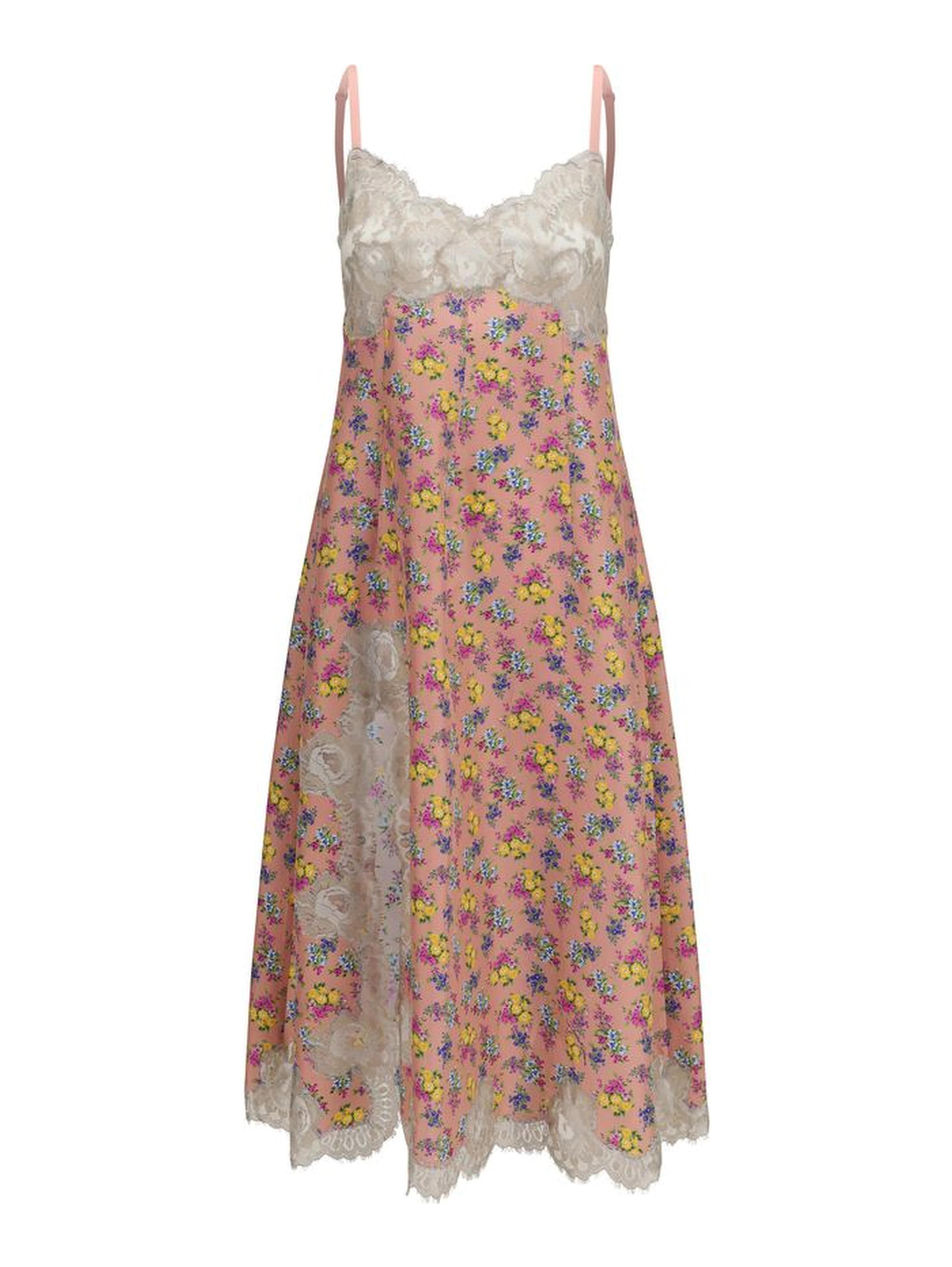 Multicolor Silk Casual Dress