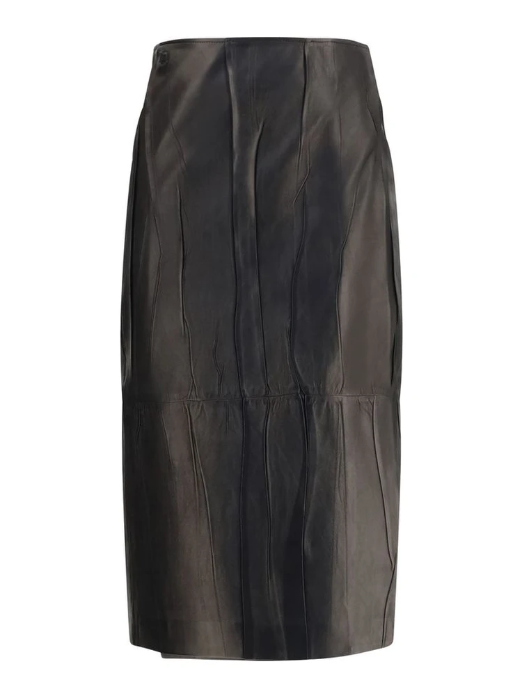 Black Lamb Ovis Aries Aries Midi Skirt