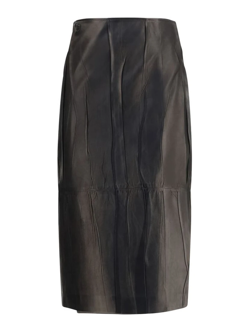 Black Lamb Ovis Aries Aries Midi Skirt