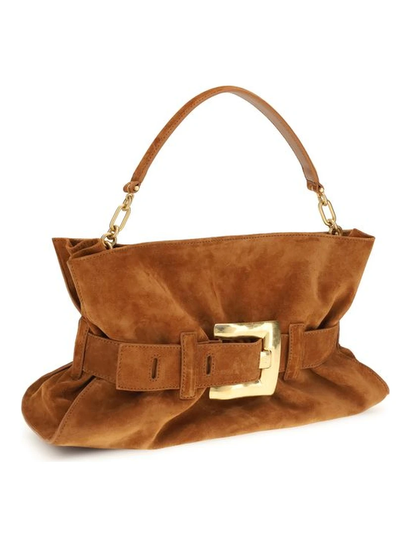 Brown Calf Leather Bos Taurus Handbag