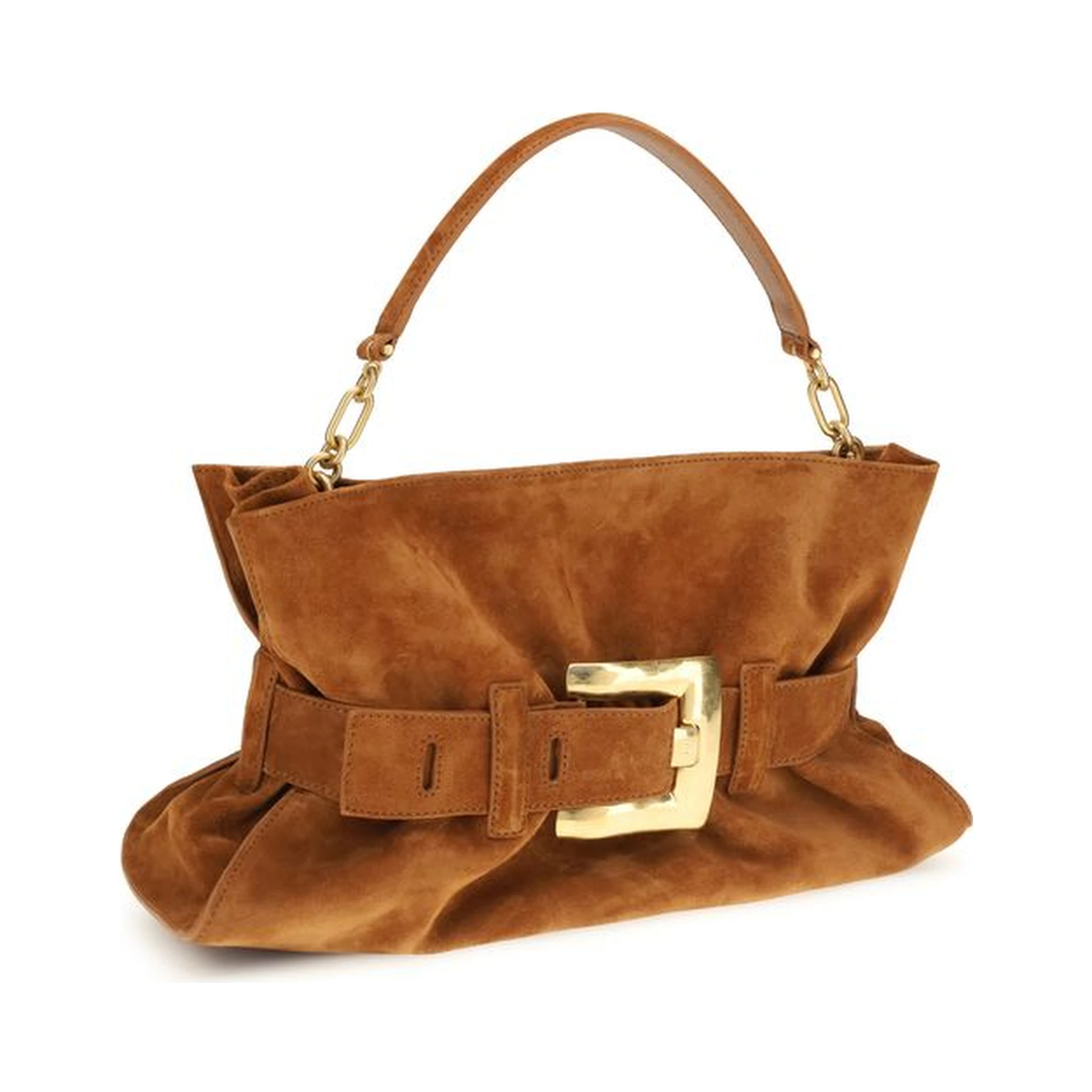 Brown Calf Leather Bos Taurus Handbag