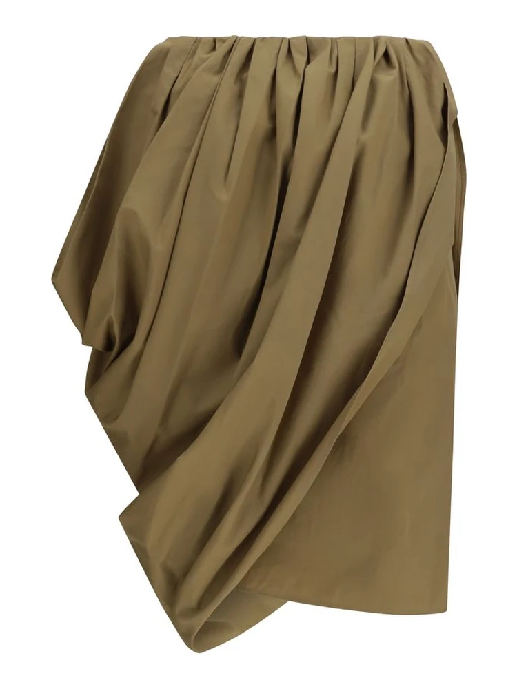 Bicolor Cotton Midi Skirt alternative