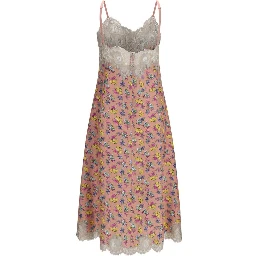 Multicolor Silk Casual Dress